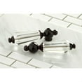 thumbnail image 2 of Kingston Brass KS1105WLL Basin Tap Faucet with Cross Handle, Oil Rubbed Bronze, 2 of 2