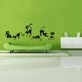 Six Cat animal Family Room Window Wall Mural Decorative Decal
