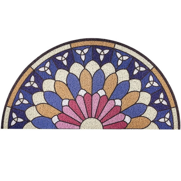 Semicircular entrance door mats, dust removal silk ring door mats, entrance door mats, household entrance carpets