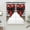 White, variant on Bow on Red Heart Swag Valances for Windows 2 Pack, Kitchen Window Curtains 36 Inch Length, Valentine's Day Love Black Beige Plaid Linen Privacy Swag Curtains for Living Room/Bathroom 36"x36"
