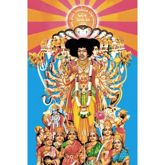 The Jimi Hendrix Experience - Music Poster (Axis Bold As Love - Album Cover) (Size: 24" x 36")