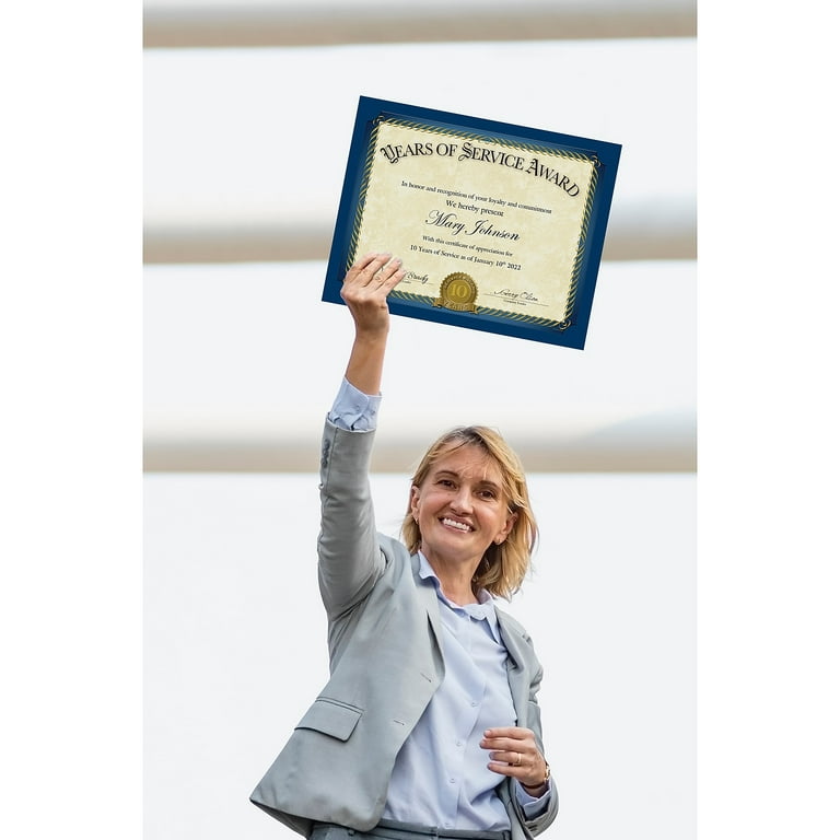 24 Certificate Holders and 24 Certificate 8.5 x 11 Letter-Size Papers,  Certificate Kit for Graduation Diplomas, Accomplishment Awards, Employee  Appreciation (11.3x8.8 In)