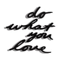 thumbnail image 3 of Umbra Mantra Wall Decor, Set of 8 Stamped Metal Adhesive Words, Black, 3 of 5