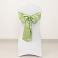 thumbnail image 5 of Efavormart 5 Pack Sage Green Lamour Satin Chair Sashes, Chair Bows - 6"x106", 5 of 9