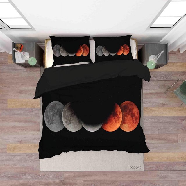 3D Top View Earth Planet Quilt Cover Set Bedding Set Duvet Cover Pillowcases WJ