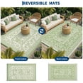 thumbnail image 4 of Soonbuy 8x10 FT Outdoor Rug, Waterproof Reversible Plastic Straw Outdoor Patio Rug, Botanical Grove Vintage Cottage Outdoor Area Rug Carpet for RV, Deck, Picnic, Beach, Backyard, 4 of 8