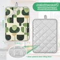 thumbnail image 6 of Yayeee Pot Holders Kitchen Heat Resistant with Pocket 7"x9.8" Cotton Oven Cooking Hot Pads, Green Circle, 6 of 7