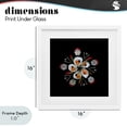 thumbnail image 4 of Stupell Industries Coastal Nautical Oysters Mandala White Framed Print Under Glass, 16 x 16, by Beth Adoette, 4 of 8