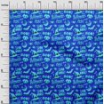 thumbnail image 3 of oneOone Cotton Flex Blue Fabric Halloween Craft Projects Decor Fabric Printed By The Yard 40 Inch Wide, 3 of 4