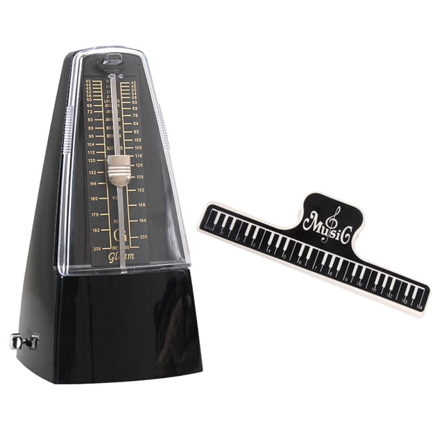 EeaseCA 1Set Mechanical Metronome for Piano Guitar Musical Instrument Metronome with Music Sheet Clip
