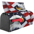 thumbnail image 3 of American Flag Welcome Magnetic Mailbox Cover, Mailbox Wrap Decorative for Garden Yard Home 25.5x21 in, 3 of 6