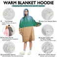 thumbnail image 5 of Wearable Oversized Blanket,Blue Bigfoot and Guitar Pattern Wearable Blanket Hoodie for Adults,Cozy Hooded Blankets with Super Pockets,Super Warm Fuzzy Pullover for Women & Men, 5 of 6