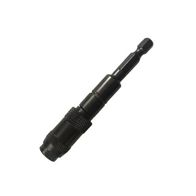 Riwesomey Destornillador con mango hexagonal de 1/4 destornillador de taladro eléctrico de mano mango hexagonal varilla de extensión autoblocante Herramientas eléctricas negro Negro