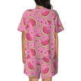thumbnail image 3 of Rocae Watermelon for Two Piece Sleepwear Pajamas Sets for Women Soft Short-Sleeved Pjs with Lounge Shorts 3X-Large, 3 of 9