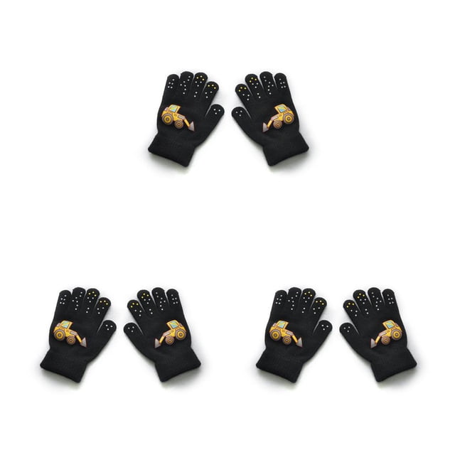 Sonducket 1 par de guantes para niños, accesorio de ropa de estilo de dibujos animados, cubierta de dedo para niños Type4 NO4