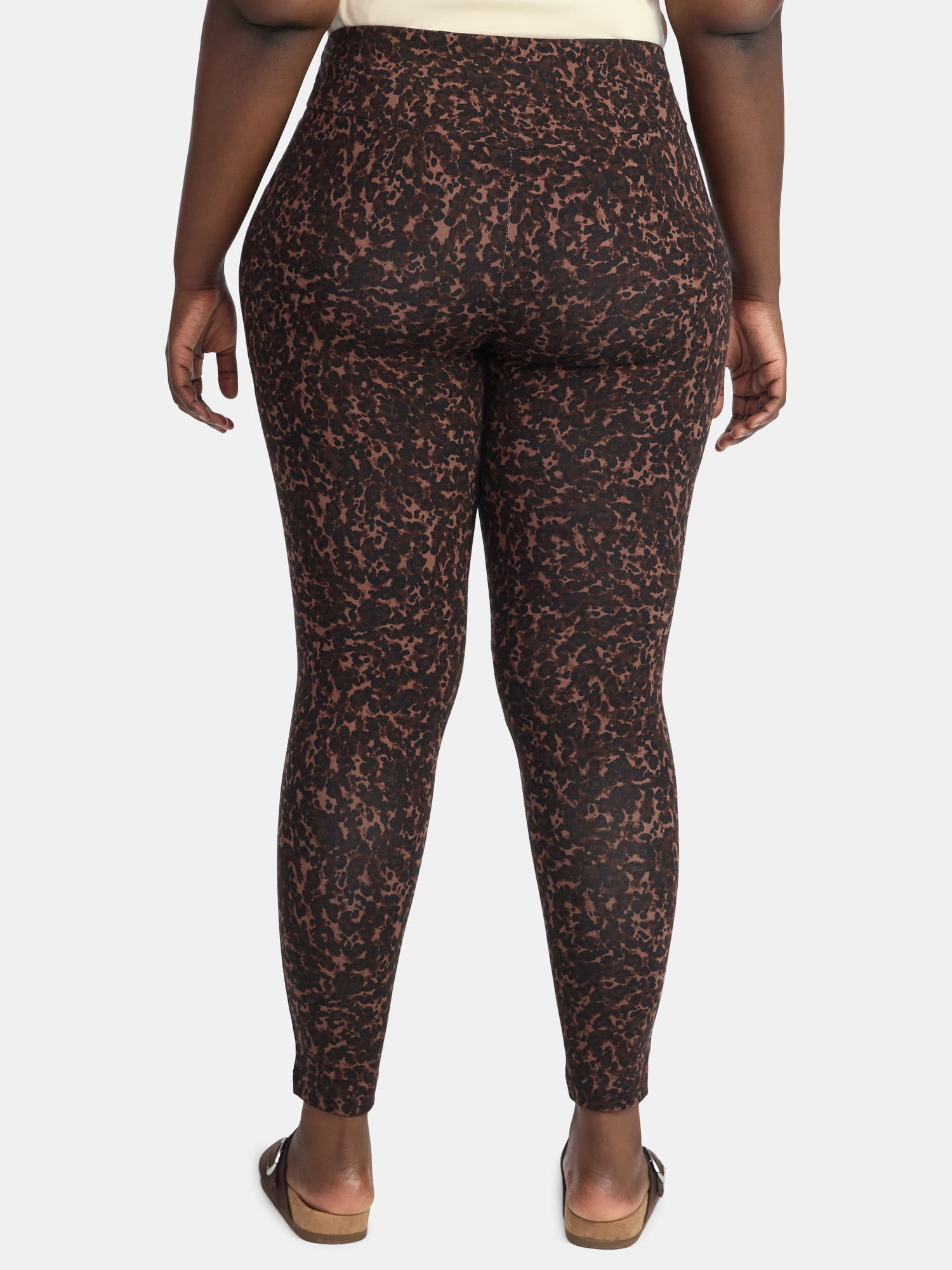 Terra & Sky Women's Plus High Waist Full Length Leggings, Sizes 0X-5X
