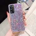 thumbnail image 4 of Galaxy S22 Ultra Glitter Case, Cute Sparkle Bling Shiny Slim Soft Reflective Clear TPU Rubber Bumper for Girl Women Protective Cover for Samsung Galaxy S22 Ultra (Purple), 4 of 15