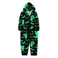 thumbnail image 3 of XUNHAO Matching Family Outfit Parent Child Colorful Skeleton Printed Hooded Zipper Home Jumpsuit Cute Family Set, 3 of 4