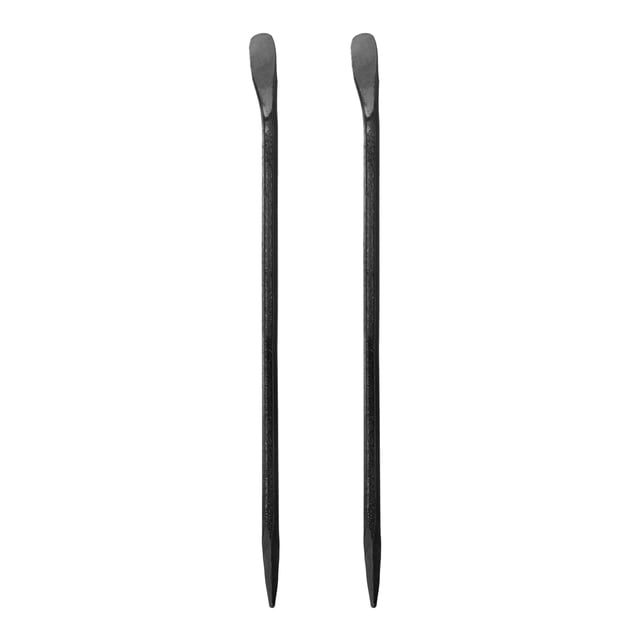 Uxcell 2pcs Line-Up Pry Bar 37" Length 0.7" Rod Dia Hexagonal Steel Crowbar Sleever Bar