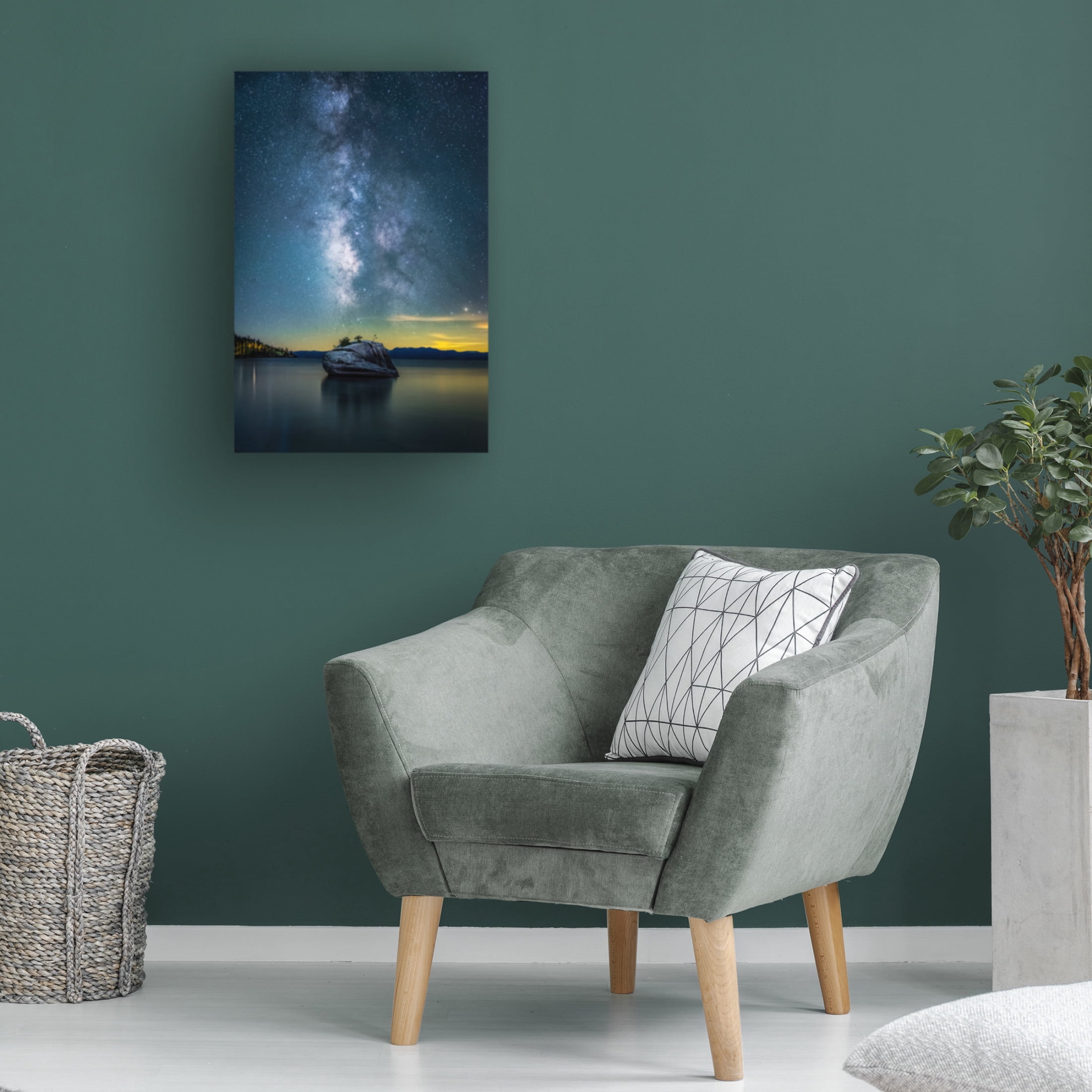Trademark Fine Art Jiong Chen Bonsai Rock Milky Way Canvas Wall Art