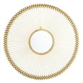 thumbnail image 2 of SAFAVIEH Abbey 36.5 in. Timeless Line Round Mirror, Gold Foil, 2 of 5