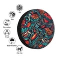 thumbnail image 6 of PUREYAH Vintage Tattoos Devil Colorful Horns Rv Spare Tire Cover, Wheel Covers Protectors Universal Fit for Camping Travel Trailer Truck 17 inch, 6 of 6