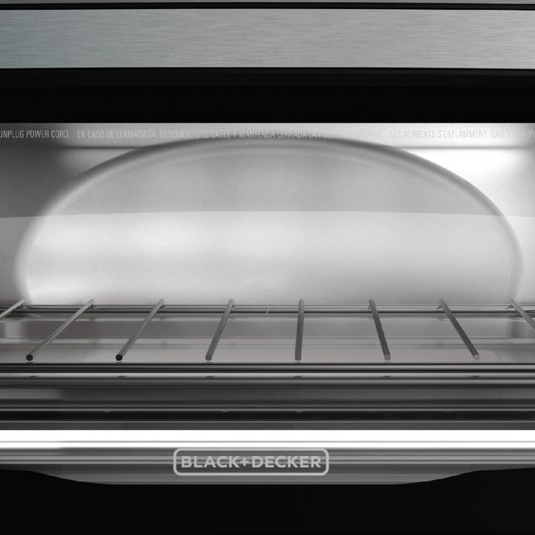 Black & Decker TO1322SBD 4 Slice Toaster Oven Broiler, 19.22 x 12.21 x 11  in.