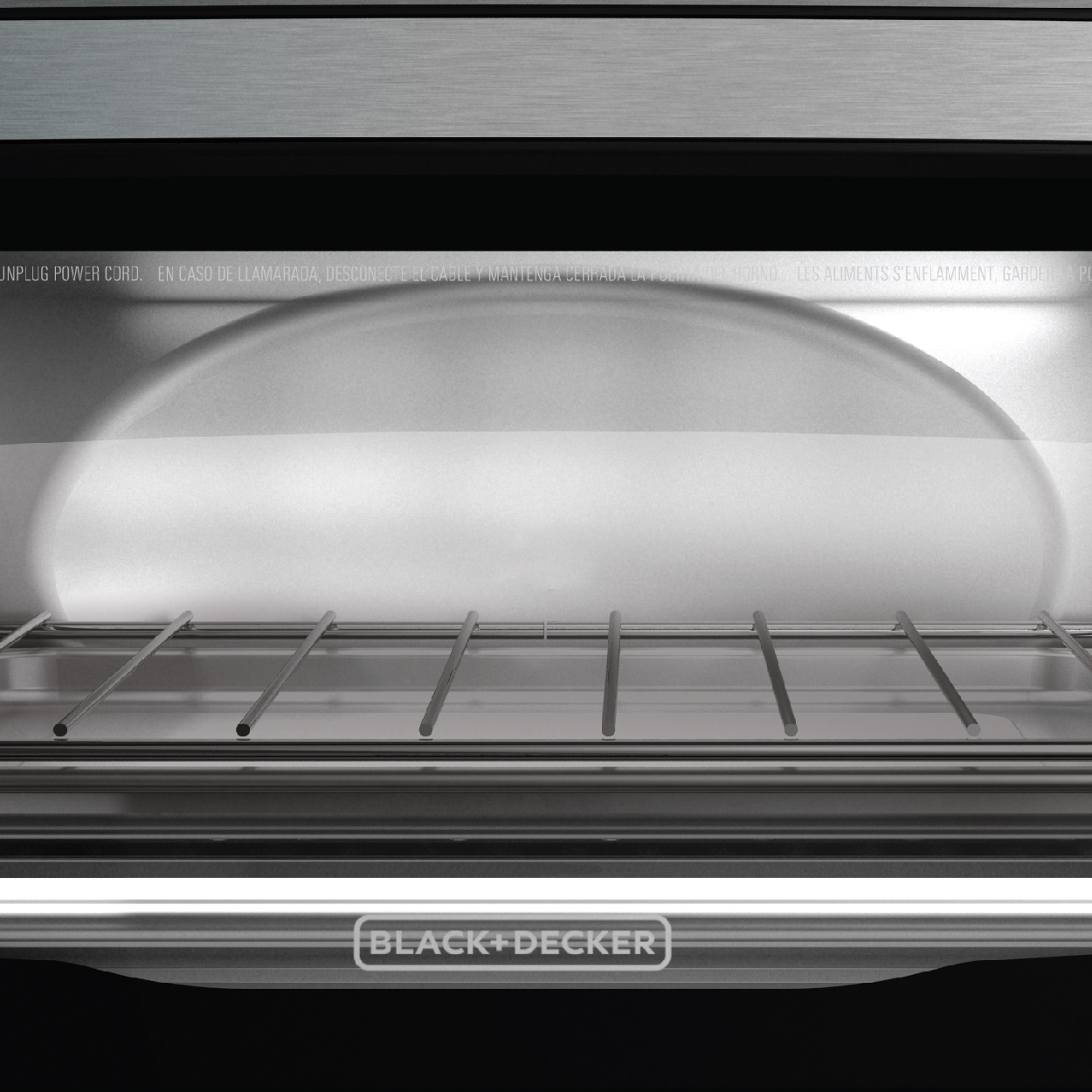 Black & Decker 4 Slice Stainless Steel Toaster Oven - image 3 of 12