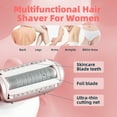 thumbnail image 4 of Electric Razor for Women - Cordless Shaver with LED Light, Body Hair Removal for Legs and Underarms Public Hairs, 4 of 7