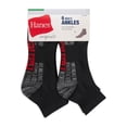 thumbnail image 2 of Hanes Originals Men's Moisture Wicking Ankle Socks, 6-Pack, 2 of 7