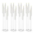 thumbnail image 3 of Aqzb 4Pcs Candelabra Centerpieces, Tall Candelabra, Clear Candle Taper Candlestick Holder, 5 Arm Candlesticks Holder with Acrylic Shade, LED Candle for Wedding Dinner Party, 3 of 7