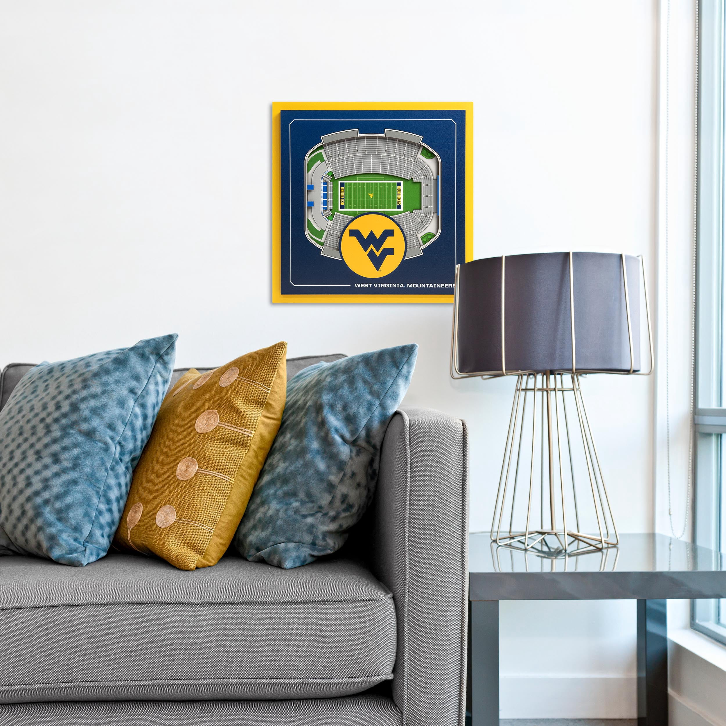 YouTheFan NCAA West Virginia Mountaineers Stadium Series 3D Wall Art