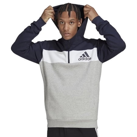 Adidas LEGEND INK Men's Quarter-Zip Hooded Track Top, US Large