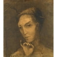 thumbnail image 3 of Odilon Redon 20x22 Black Modern Framed Museum Art Print Titled - Mephistopheles (1877), 3 of 5