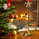 thumbnail image 3 of Navidad De Cristal Con Luces Led, Mesa, Funciona Con Pilas, Alambre De Cobre Led, Árbol De Navidad Con Decoración Navideña Para El Hogar Vogacara HA039215-00, 3 of 6