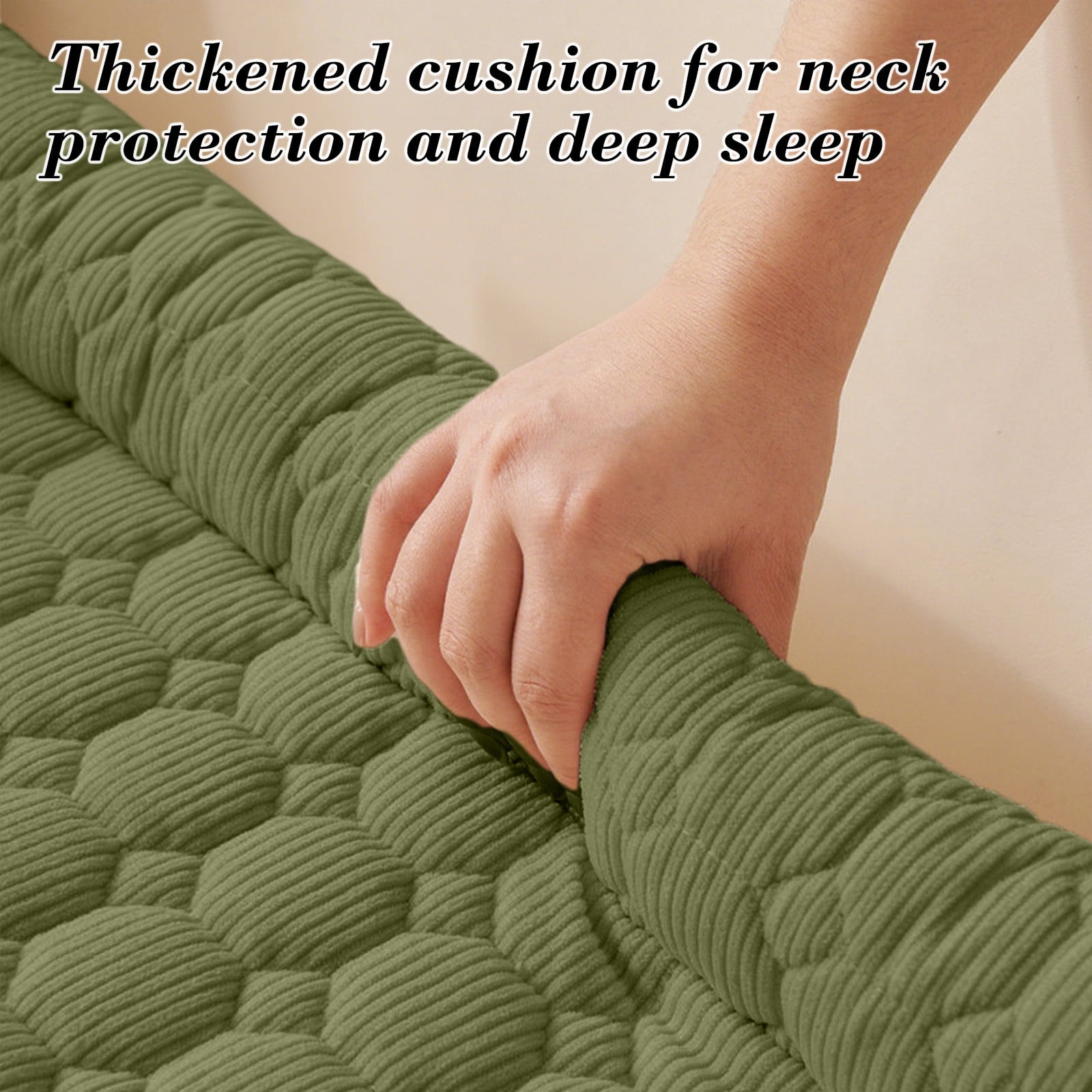 Plush Pet Sofa Bed Cushion Solid Color - Soft Sleeping Nest for Cats Dogs with Stay-in-Place Base, Machine Washable Cover Floor Sofa Furniture Protector
