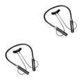 thumbnail image 1 of Methold Auriculares Auriculares Auriculares compatibles con Bluetooth Auriculares deportivos impermeables recargables Suministro de llamadas de voz para Negro 2piezas, 1 of 5