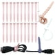 thumbnail image 1 of Organizador de cables con bridas de silicona reutilizables: correas de bridas de silicona para gestión de cables - Organizador de cables de alambre elástico rosa de 20 piezas 4,5 para oficina en casa, 1 of 1