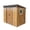 Coffee, variant on CarButler 6x5ft Metal Outdoor Storage Shed with Transparent Plate and Lockable Sliding Doors for Garden Backyard Patio White