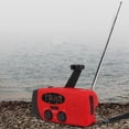 thumbnail image 2 of Cargador Tipo Banco AM FM NOAA Radio Solar 2000mAh Duradero para Acampar Emergencia, 2 of 9