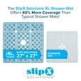 thumbnail image 4 of SlipX Solutions 27 x 27 Extra Large Square Shower Mat in Translucent Dusty Blue, 4 of 8