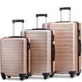 thumbnail image 2 of [US IN STOCK] Luggage 3 Piece Set Suitcase ABS Hardshell with Spinner Wheels and TSA Lock 20in 24in 28in, 2 of 8