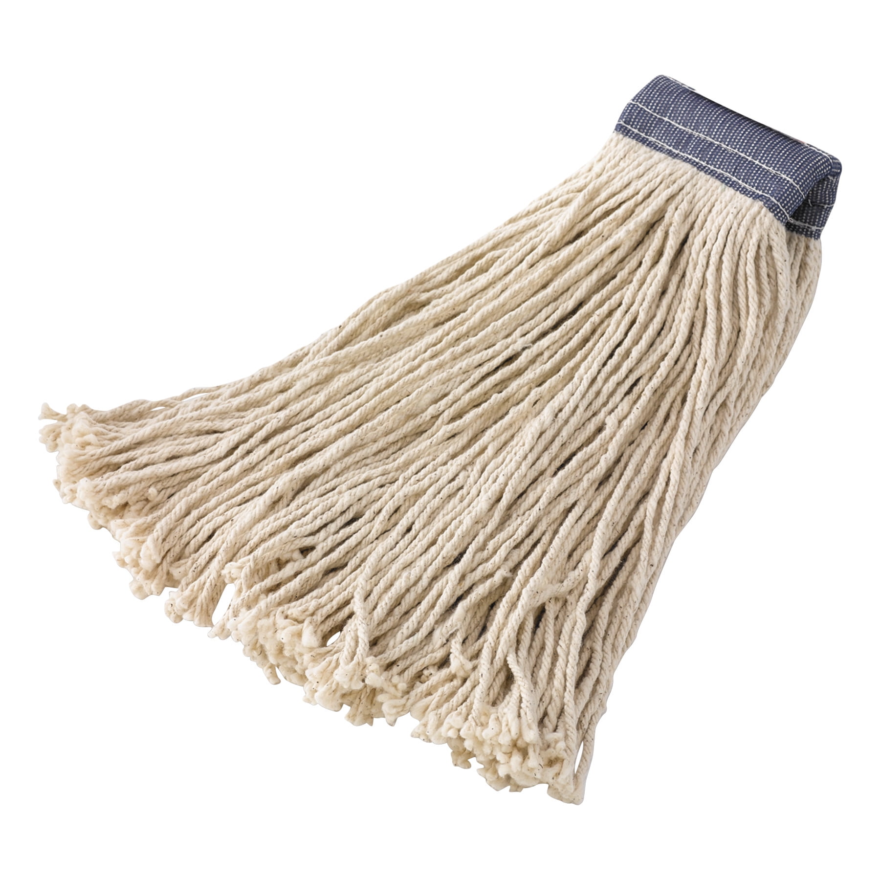 Rubbermaid Commercial Premium Cut-End Cotton Mop Head, White, 16 oz, 5-in. Blue Headband,... by RUBBERMAID COMMERCIAL PROD.