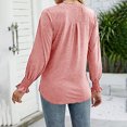 thumbnail image 4 of Vedolay Womens Fall Clothing Tunic Blouse for Women 2023 Long Sleeve Tops Pink,2XL, 4 of 5
