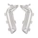 thumbnail image 2 of unique High quality1Pair Front Fog Light Lamp Bezel Chrome Trim Cover for X5 G18 2023-2024 Aircurtain Links Silver, 2 of 5