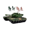 thumbnail image 1 of lionlar Diecast Tank Toys Engineering Car Toy Rotating Turret Construction Toy Cars Tank Green, 1 of 9