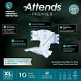 thumbnail image 6 of Attends Premier Adult Incontinence Brief XL Heavy Absorbency Overnight, ALI-BR40, Overnight, 10 Ct, 6 of 6