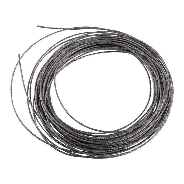 Garosa 1pc 15 Meters 304 Stainless Steel Cable Wire Rope Diameter 1.5mm , Stainless Steel Wire, Metal Cable Rope