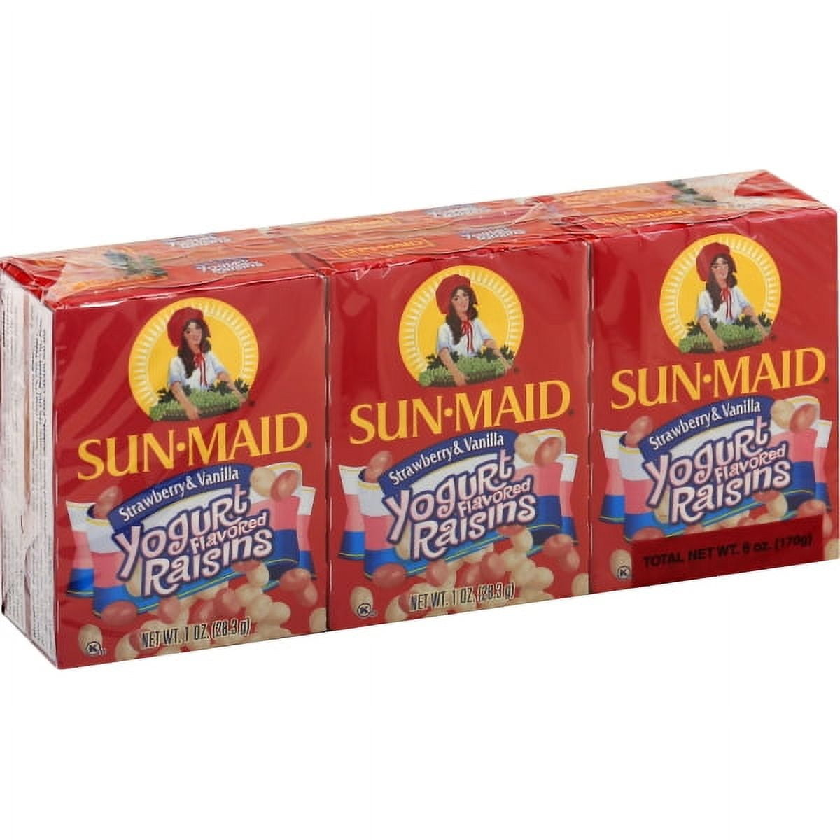 Sun-Maid Strawberry & Vanilla Yogurt Covered Raisins Sun-Maid Strawberry & Vanilla Yogurt Covered Raisins