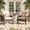 Beige, variant on Ovios Patio Chairs Set of 2 All-Weather Wicker Patio Furniture Chairs Set Rattan High-Back Outdoor Armchairs with Cushions, Denim Blue